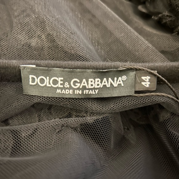 DOLCE & GABBANA Lace And Mesh Sweatshirt, size IT44 (US8/10) - Picture 10 of 13